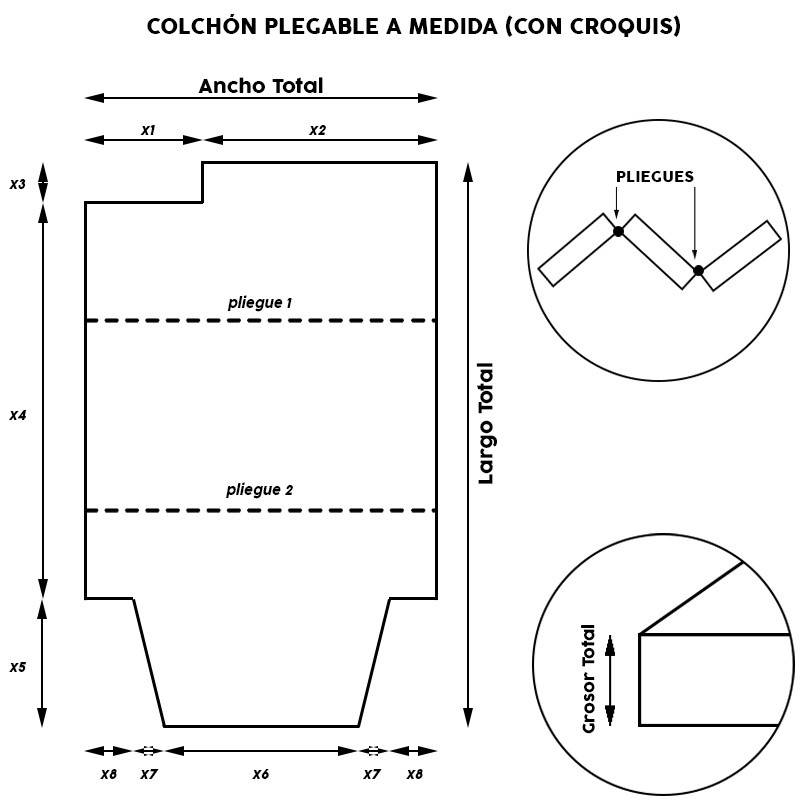 Colchón Plegable A Medida