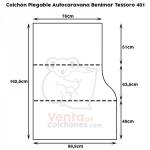 Colchón Plegable para Autocaravana BENIMAR TESSORO 481 Colchón Plegable para Autocaravana BENIMAR TESSORO 481