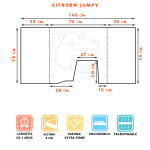 Colchón Plegable Delantero para Furgoneta Camper Citroen Jumpy