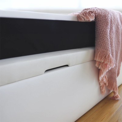 Canapé abatible tapizado, gran capacidad modelo Serena