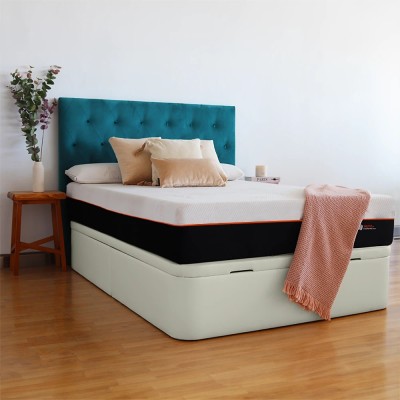 Canapé abatible tapizado, gran capacidad modelo Serena