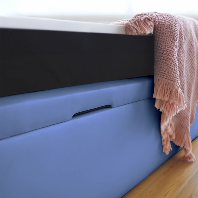 Canapé abatible tapizado, gran capacidad modelo Serena