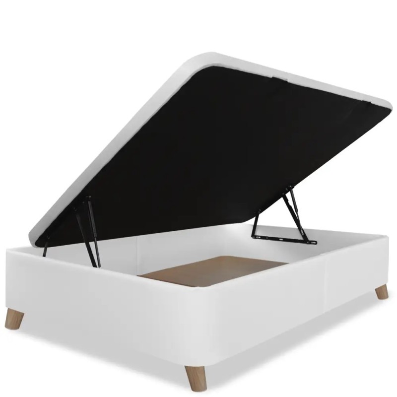 Canapé Abatible Tapizado con Patas SERENA - Apertura Lateral